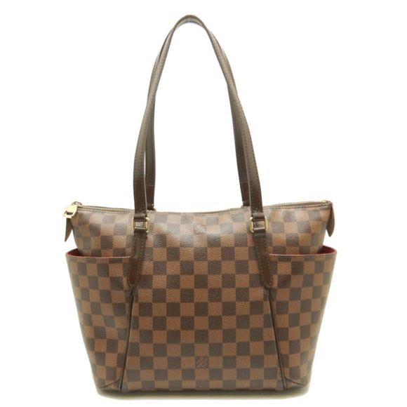 Louis Vuitton Handbags - Louis Vuitton Damier Ebene Totally PM Shoulder Tote Bag Brown